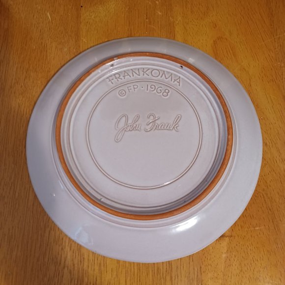 Vintage 1968 Frankoma Collectible Christmas Plate Flight Into Egypt Holy Family - Picture 9 of 9